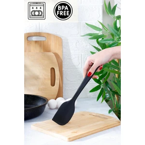 Homenıva 1 Adet Siyah Silikon Yan Spatula