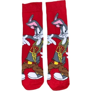 Al Bi 90Lık Bugs Bunny Çizgi Film Karakter Desenli Soket Çorap