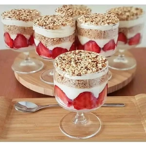 Magnolia Magnolya , Puding ve Dondurma Kasesi 6'lı Mika Ayaklı ( Cam Değildir )