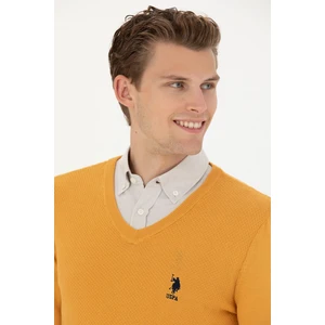 U.S. Polo Assn. Erkek Hardal Triko Kazak 50269004-VR072