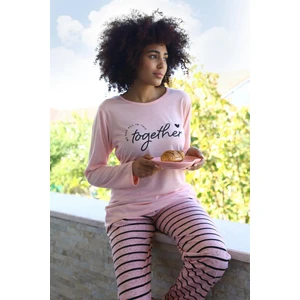 Kadın Penye Uzun Kol Pijama Takım 4190