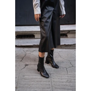 Wanda Siyah Renkli Streç Kadın Bot