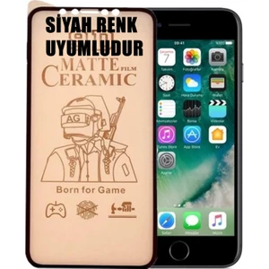 iPhone 7 Ekran Koruyucu 9d Mat Seramik Nano Tam Kaplayan Iphone 7-Siyah