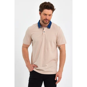 Uomo Park 2134 Kot Yaka Düğmeli , Premium Kısa Kollu T-Shirt