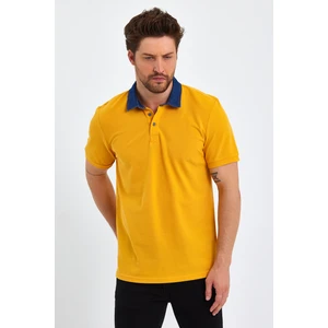Uomo Park 2134 Kot Yaka Düğmeli , Premium Kısa Kollu T-Shirt