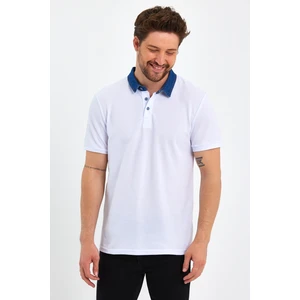 Uomo Park 2134 Kot Yaka Düğmeli , Premium Kısa Kollu T-Shirt