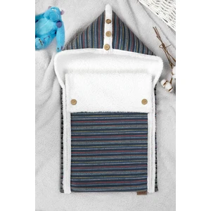 Bebek Dış Kundak Battaniyesi Uyku Tulumu Bebek Arabası Puset Minderi Örtüsü Fluffy Battaniye Bb-503