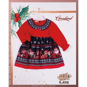 Kız Çocuk Yılbaşı Elbise Christmas Party Noel Elbise
