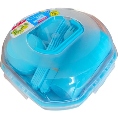 Holly Home 38 Parça 6 Kişilik Kilitli Çantalı Plastik Piknik Fiyatı