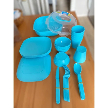 Holly Home 38 Parça 6 Kişilik Kilitli Çantalı Plastik Piknik Fiyatı