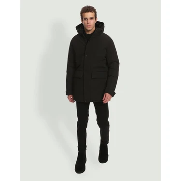 Jack & Jones Erkek Parka Siyah 12236015 