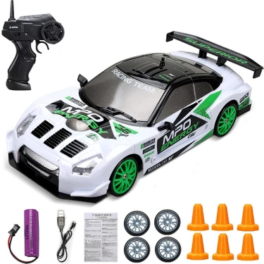 Runjing 2.4g Drift Rc Araba 4WD Rc Drift Araba Oyuncak Uzaktan Kumanda Gtr Modeli AE86 Araç Araba