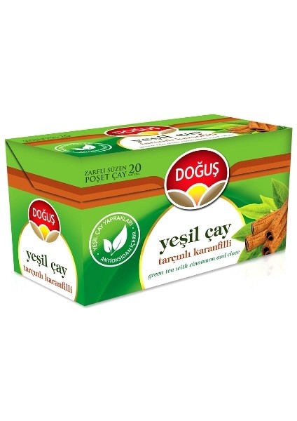 2'li Tarçın Karanfil Yeşil Çay 20'li x 35 gr (Bitki Çayı)