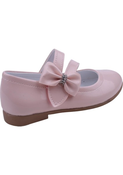 Ortaç 2082 Kız Çocuk Balerin Fiyonk Cırtlı Rugan Babet Ayakkabı fırsatları