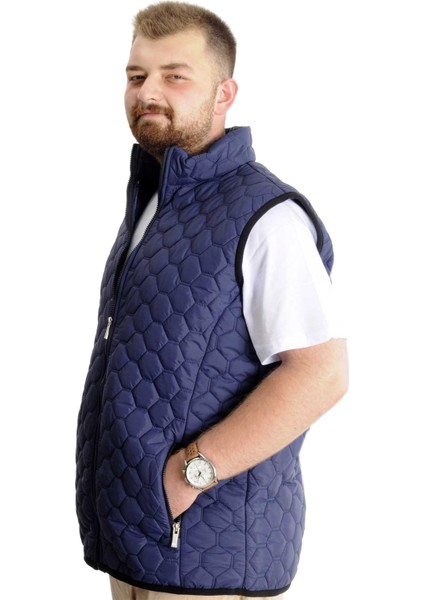 Büyük Beden Erkek Yelek Kapitone 23702 Lacivert fiyatları