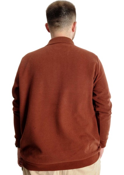 Büyük Beden Erkek Sweat Polo Selanik Basic 20441 Tarçın fırsatları