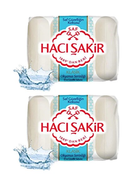 Hacı Şakir Güzellik Sabunu Klasik Okyanus Serinliği 4x70 Gr Ikili