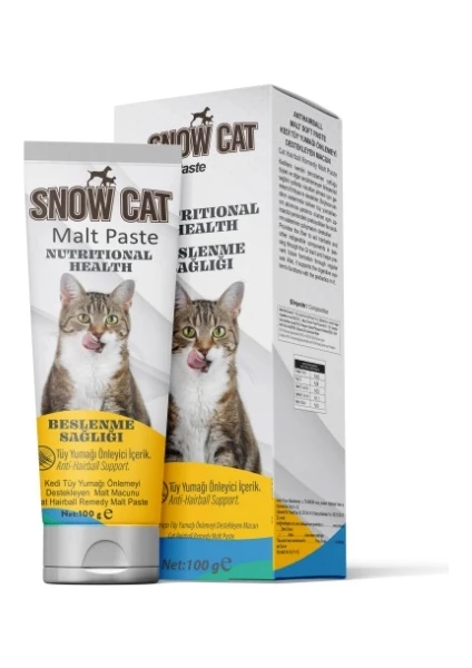 Snow Cat Malt Paste Tüy Yumağı Önleyici 100 gr