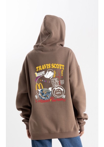 Unisex Oversize Cactus Travis Sc. Kapşonlu Sweatshirt fiyatları