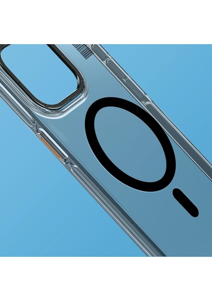iPhone 15 Pro Max Uyumlu Kılıf Magsafe Şarj Özellikli Youngkit Crystal Shield Serisi Kapak Siyah
