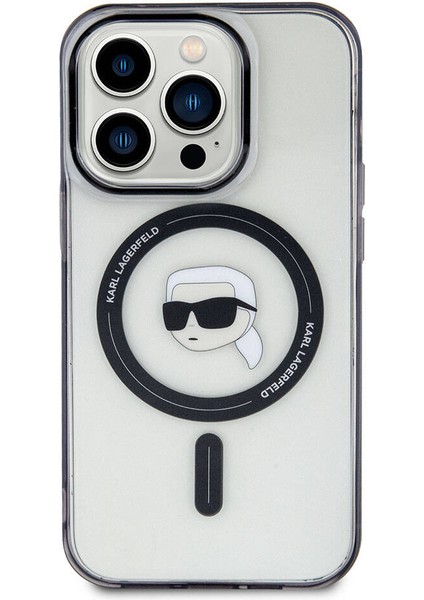 iPhone 15 Pro Uyumlu Kılıf Magsafe Şarj Özellikli Iml Karl Orjinal Lisanslı Şeffaf fırsatları