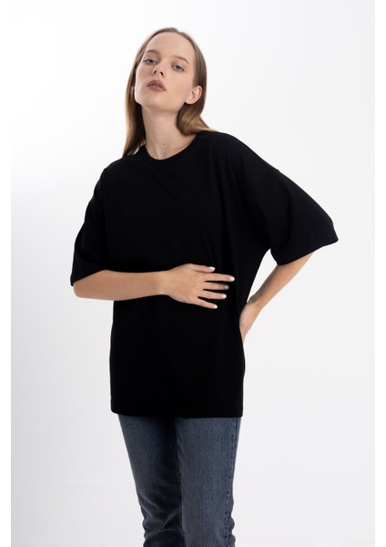 Unisex Oversize Tshirt Siyah
