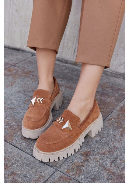 Georgiana Taba Süet Deri Kadın Loafer