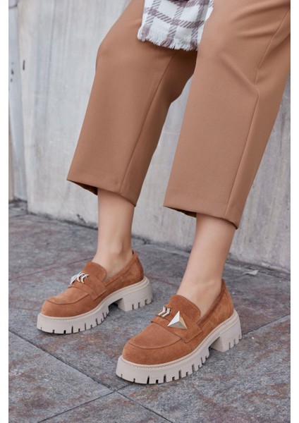 Georgiana Taba Süet Deri Kadın Loafer