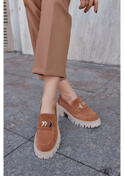 Georgiana Taba Süet Deri Kadın Loafer