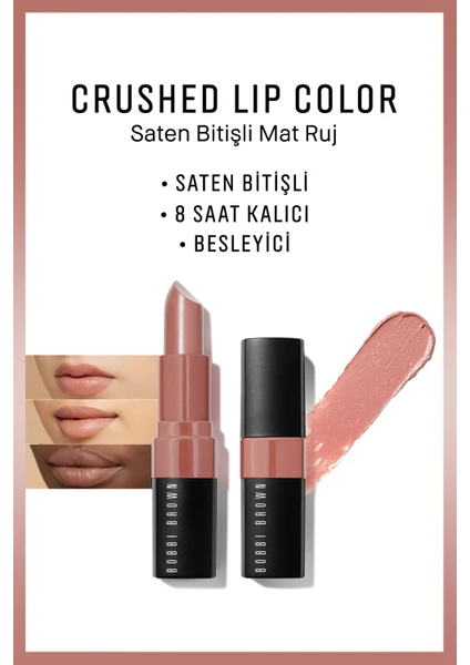 Bobbi Brown Crushed Lip Color Saten Bitişli Mat Ruj - Blush 716170237855