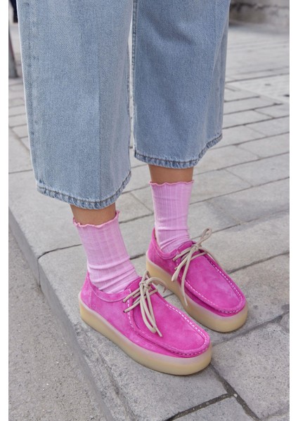 James Pembe Deri Bağcıklı Kadın Ayakkabı fiyatları