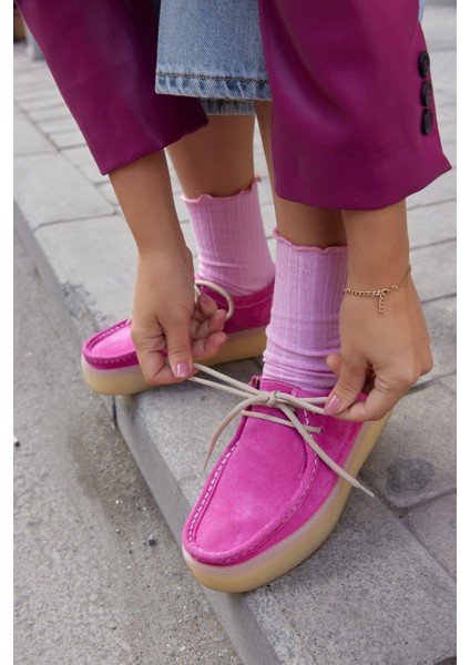 James Pembe Deri Bağcıklı Kadın Ayakkabı indirimleri