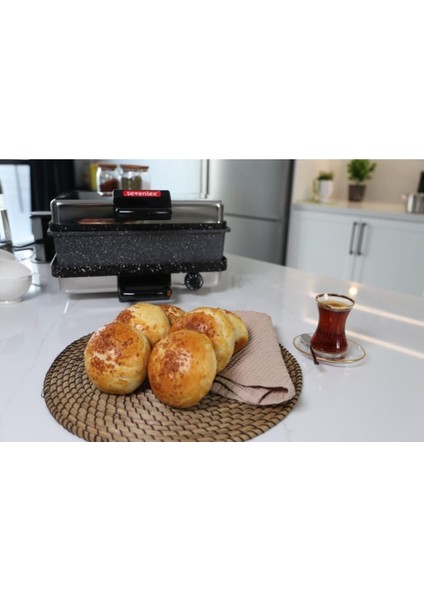 Çok Amaçlı Tost Lahmacun Ekmek Bazlama ve Izgara Makinesi