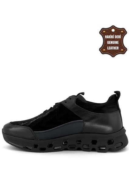 18316 Erkek Hakiki Deri Casual Ayakkabı Siyah