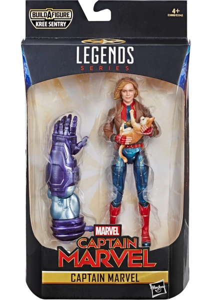 Hasbro Captain Marvel - Marvel Legends Captain Marvel (Bomber Jacket) (Kree Sentry BAF) Aksiyon Figürü