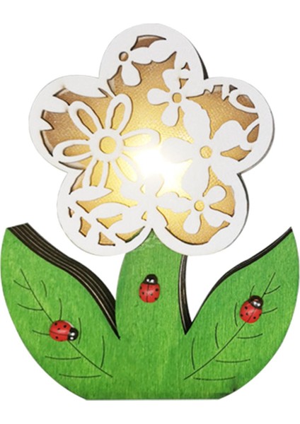 Ahşap Paskalya Çiçeği Lambası Üstü Dekoratif (Yurt Dışından) fiyatları