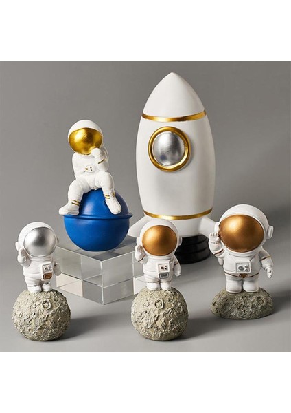 1xresin Spaceman Heykeli Heykel Şekil Süsleme Büyük Süslemeleri Kucaklama (Yurt Dışından)
