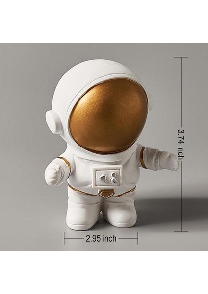 1xresin Spaceman Heykeli Heykel Şekil Süsleme Büyük Süslemeleri Kucaklama (Yurt Dışından)
