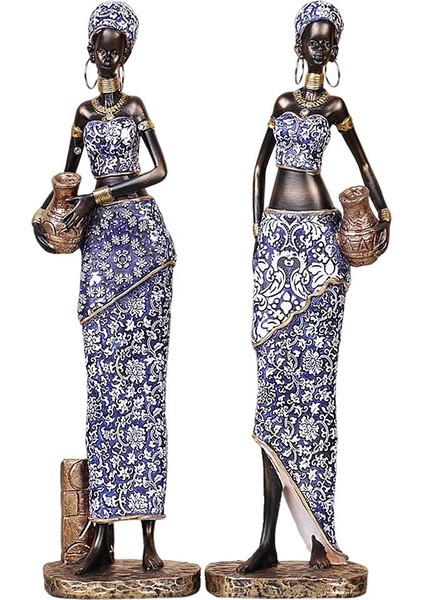 Reçine Afrika Kadın Heykelcik Kadın Heykeli Ayakta (Yurt Dışından) fiyatları