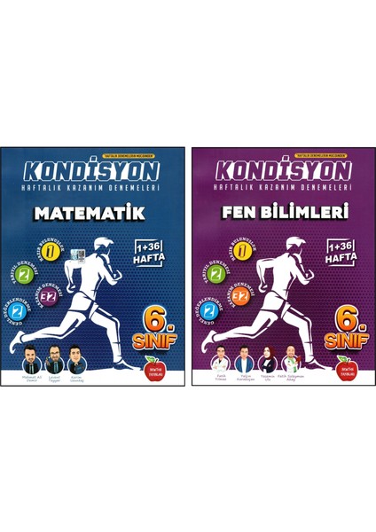 6. Sınıf Matematik - Fen Bilimleri Kondisyon Denemeleri 2 Kitap