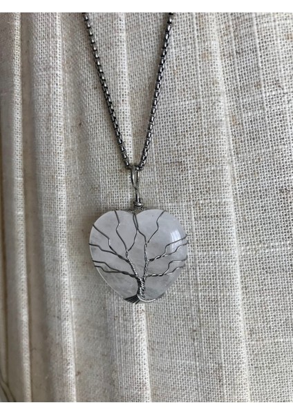 kristal kuvars çelik kolye modelleri