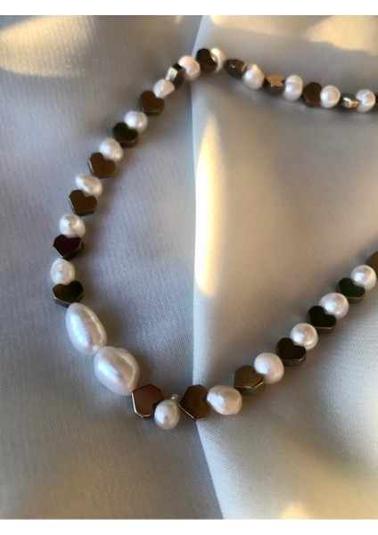 İnci-Hematit Kolye indirimleri