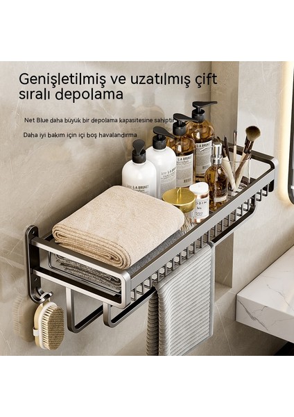 Banyo Yumruksuz Duvara Monte Banyo Malzemeleri Depolama Rafı (Yurt Dışından) fırsatları