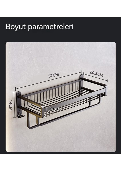 Banyo Yumruksuz Duvara Monte Banyo Malzemeleri Depolama Rafı (Yurt Dışından) indirimleri