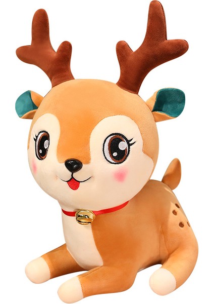 38CM Karikatür Noel Elk Bebek Peluş Oyuncak (Yurt Dışından)