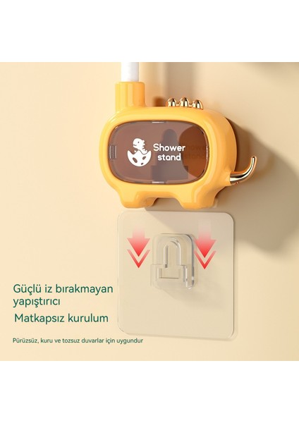 Karikatür Dinozor No-Punch Evrensel Ayarlanabilir Duş Braketi (Yurt Dışından) fırsatları