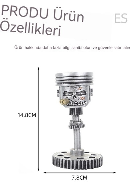 Yatak Odası Masa Üstü Yüz Heykel Reçine Dişli Süsleri (Yurt Dışından)