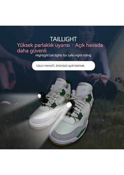 Açık Spor Aydınlatma Ayakkabı Kolye USB Parlayan Ayakkabı Işığı (Yurt Dışından) modelleri