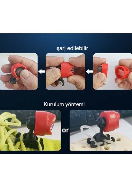 Açık Spor Aydınlatma Ayakkabı Kolye USB Parlayan Ayakkabı Işığı (Yurt Dışından) fiyatları