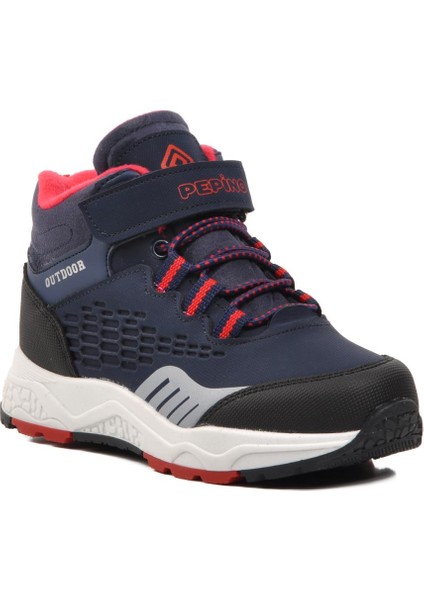 Pepino 1391-P Lacivert-Kırmızı Içi Polarlı Çocuk Outdoor Bot